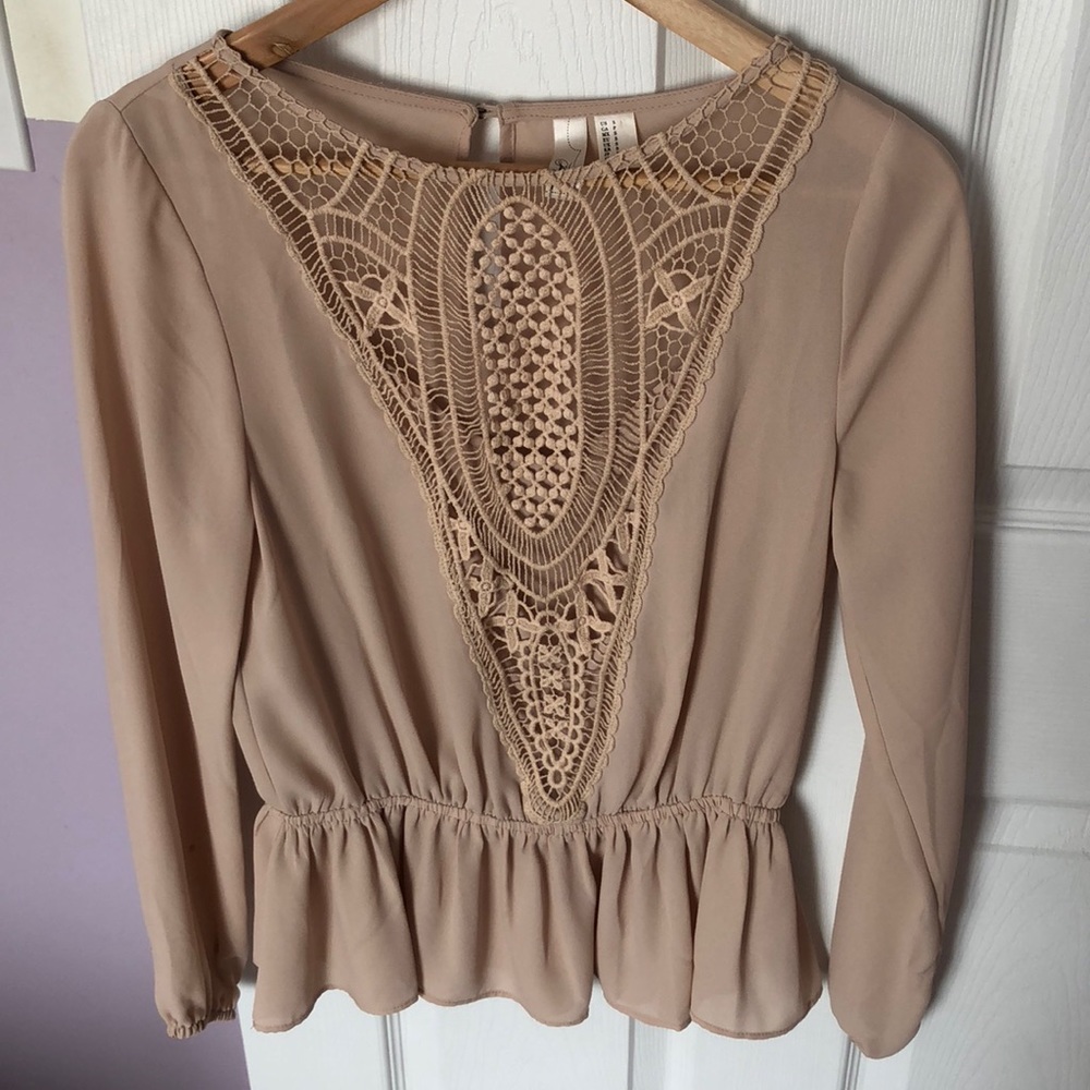 Tan blouse